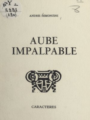 cover image of Aube impalpable